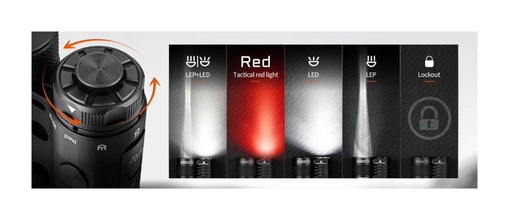 Latarka diodowa ACEBEAM Terminator M1 2.0 LEP/LED Światło Białe 6500K - 3900lm 1620m