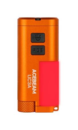 Latarka diodowa ACEBEAM UC3A Światło Białe Czerwone RGB Pomarańczowa - 900lm 85m