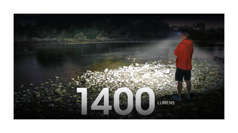 Latarka diodowa czołowa Nitecore NU43 Światło Białe i Czerwone - 1400lm 130m