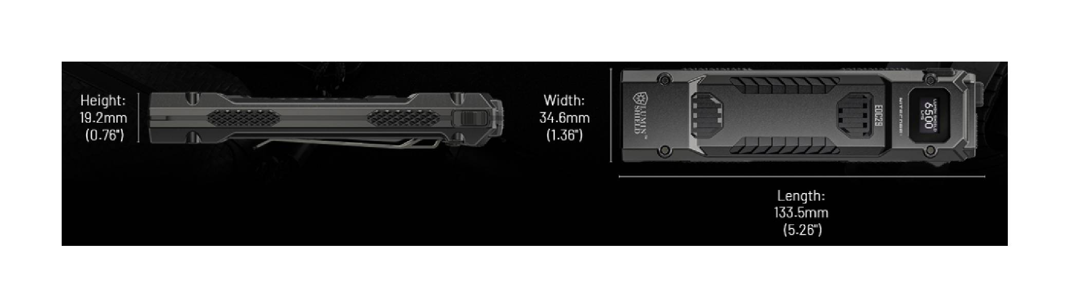 Nitecore LED EDC29 Światło Białe - 6500lm 400m