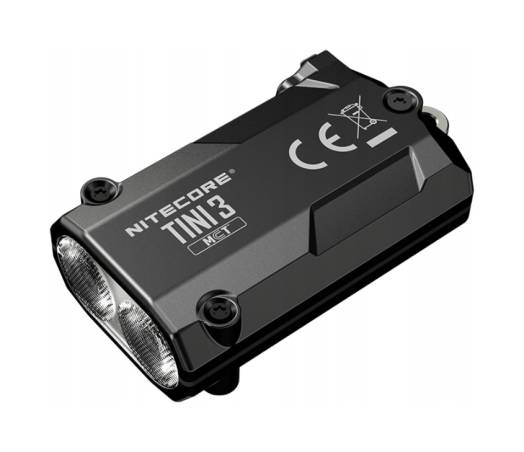 Latarka brelokowa LED Nitecore TINI3 Światło 3000K, 4500K, 6500K Czarna - 600lm 90m