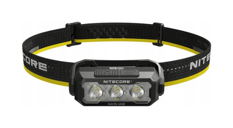 Latarka czołowa LED Nitecore HA15 UHE Światło Białe i Czerwone - 400lm 80m