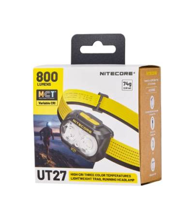 Nitecore czołowa LED Nitecore UT27 Światło Białe 3000K, 4500K, 6500K - 800lm 168m