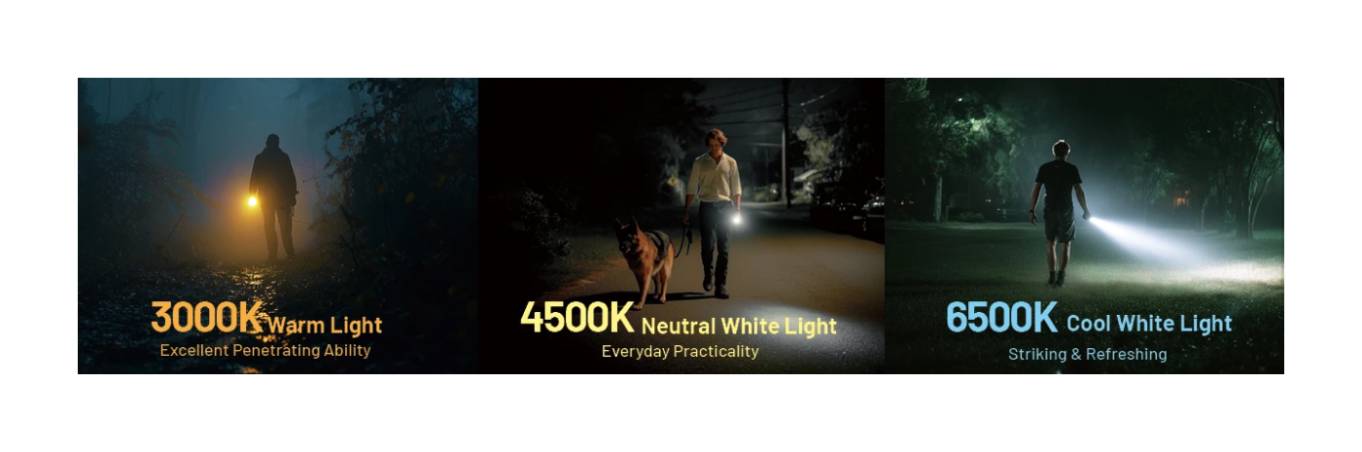 Latarka brelokowa LED Nitecore TIP3 Światło 3000K, 4500K, 6500K Czarna - 720lm 92m