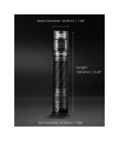 Latarka taktyczna LED Nitecore MH12 Pro Światło Białe - 3300lm 505m