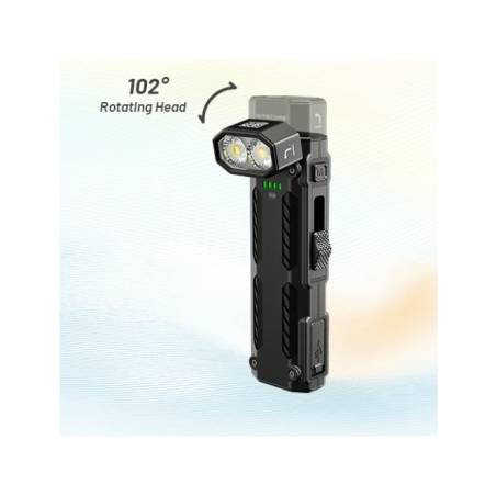 Latarka LED Nitecore EDC09 Światło 3000K, 4500K, 6500K Czarna - 1600lm 153m