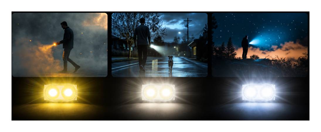 Latarka brelokowa LED Nitecore TINI3 Światło 3000K, 4500K, 6500K Szara - 600lm 90m