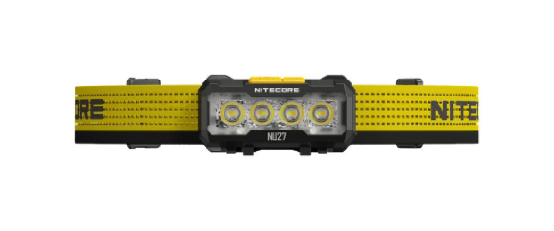 Latarka czołowa LED Nitecore NU27 Światło Białe 3000K, 4500K, 6500K Czarna - 600lm 123m