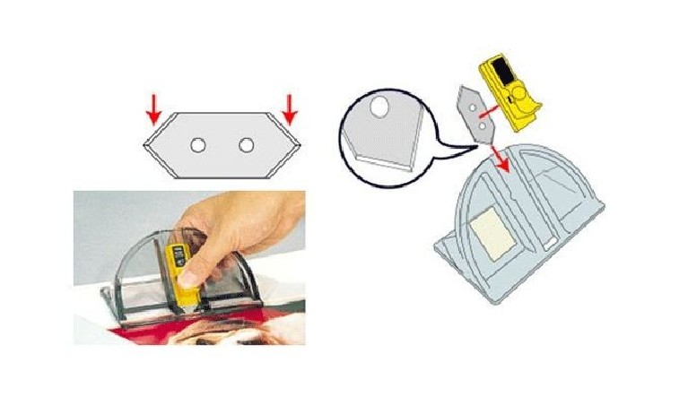 Nóż do passe-partout cięcia pod kątem OLFA MC-45