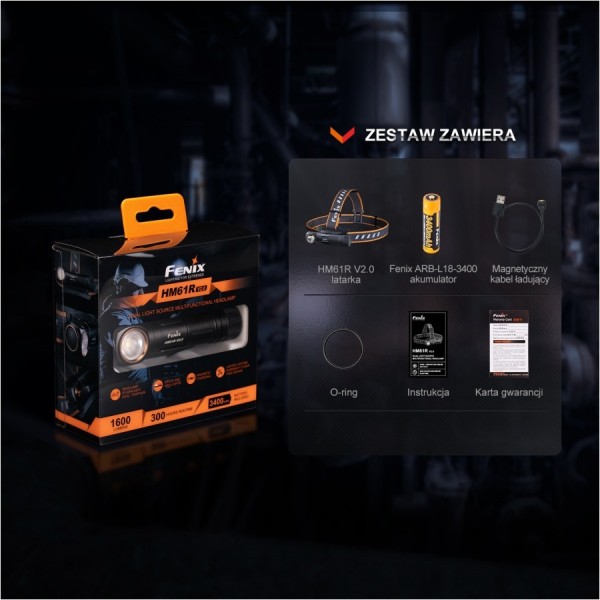 Latarka czołowa Fenix HM61R V2.0 1600 lm