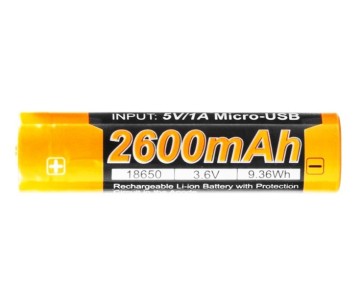 Akumulator Fenix ARB-L18U 18650 2600 mAh z micro-USB