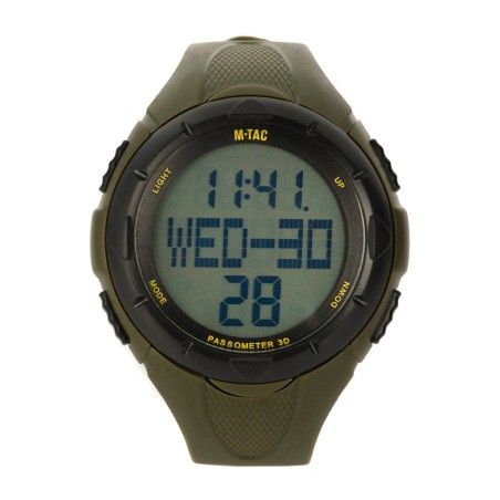 Zegarek taktyczny z krokomierzem M-TAC - Olive