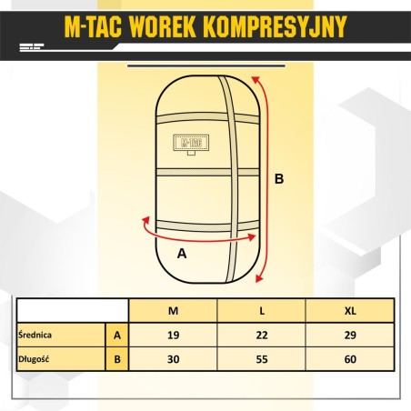 Worek kompresyjny M-TAC Large Black