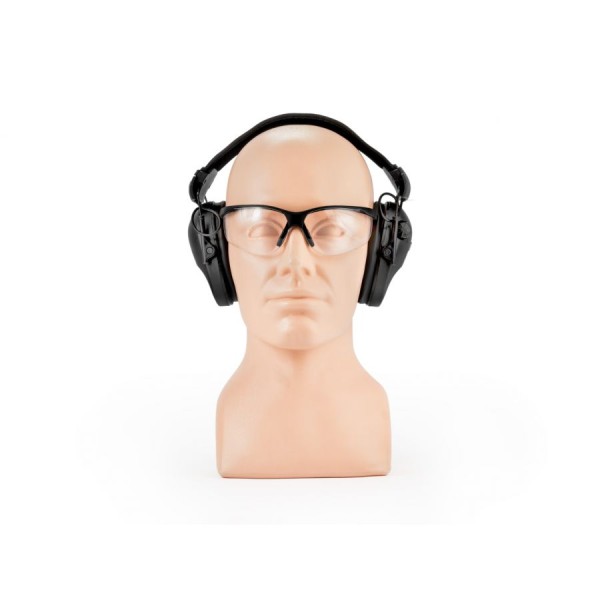 Słuchawki RealHunter Active PRO z okularami, czarne