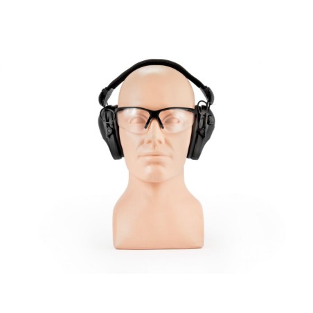 Słuchawki RealHunter Active PRO z okularami, czarne