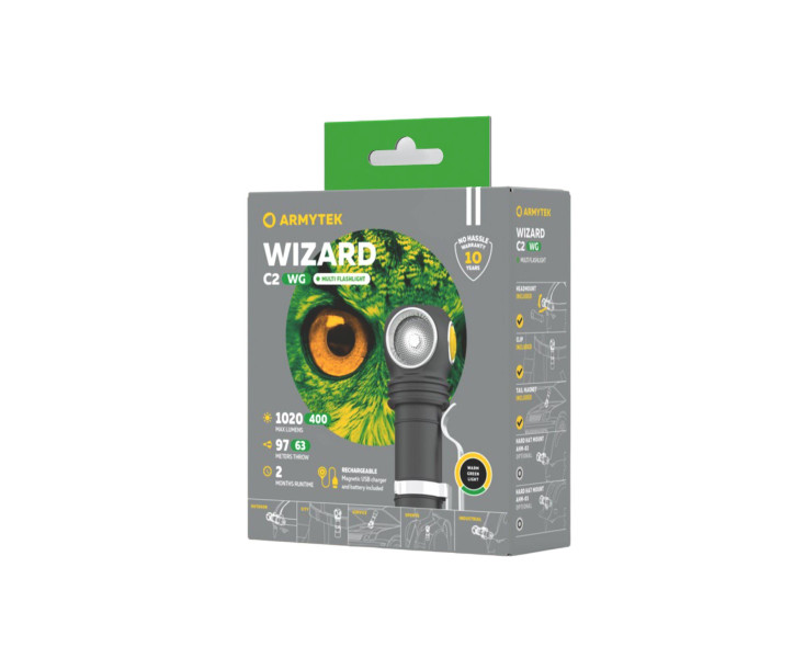 ARMYTEK Wizard C2 WG Warm+Green 1020/400 lm