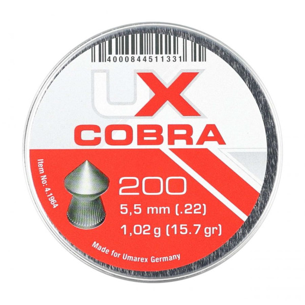 Śrut diabolo Umarex Cobra Pointed Ribbed 5,5mm 200szt.|2max.pl