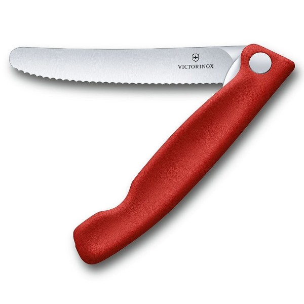 Nóż składany ostrze ząbkowane czerwony Victorinox Swiss Classic 6.7831.FB