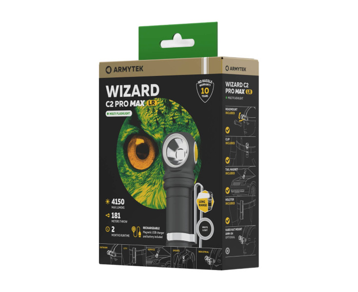 Latarka ARMYTEK Wizard C2 Pro Max LR 4150 lm białe światło