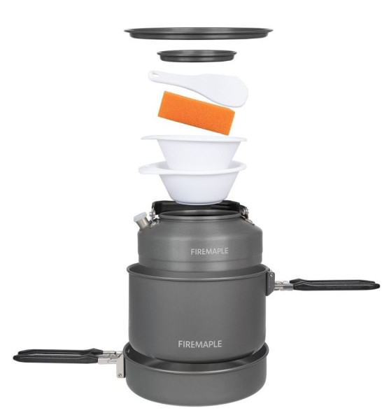 Zestaw naczyń Fire Maple FEAST 2 - Czarny