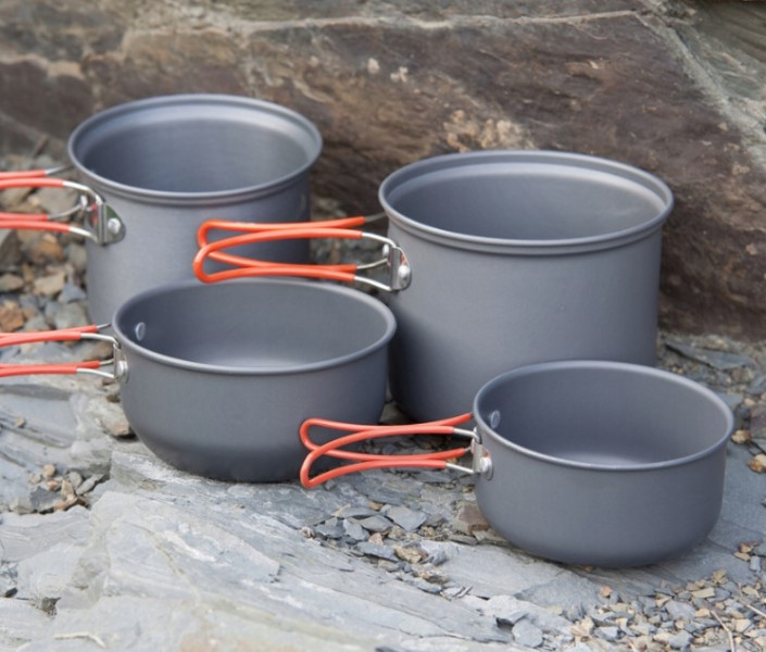 Zestaw naczyń Fire Maple FMC-208 - pomarańczowy