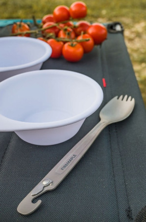 Spork Fire Maple WOODPECKER - Tytanowy