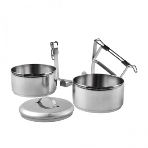 Menażka Zebra Thailand 12 cm, 2 elementy, stal nierdzewna 2