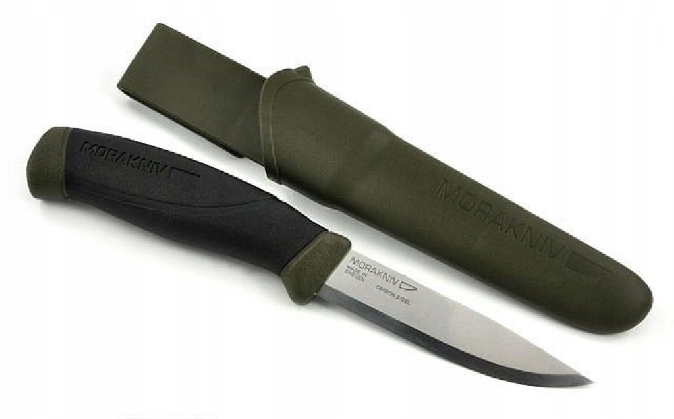 Nóż oliwkowy stal węglowa (C) 11863 - Morakniv Companion MG