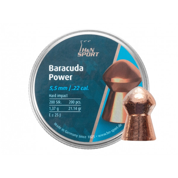 Śrut diabolo H&N Sport Baracuda Power 5,5mm 200szt.|2max.pl