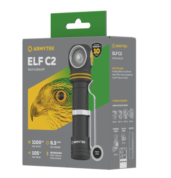 Latarka ARMYTEK Elf C2 USB-C 1100 lm