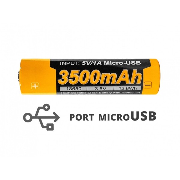 Akumulator Fenix ARB-L18U 18650 3500 mAh microUSB