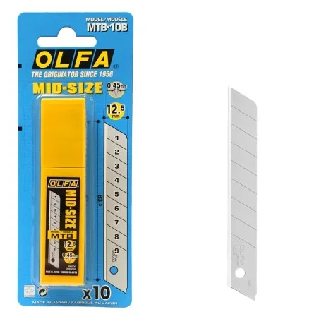 Ostrza segmentowe 12,5mm OLFA MTB-10B - 10szt
