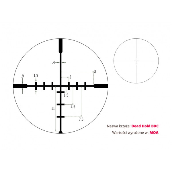 Vortex Crossfire II 2-7x32 BDC luneta celownicza