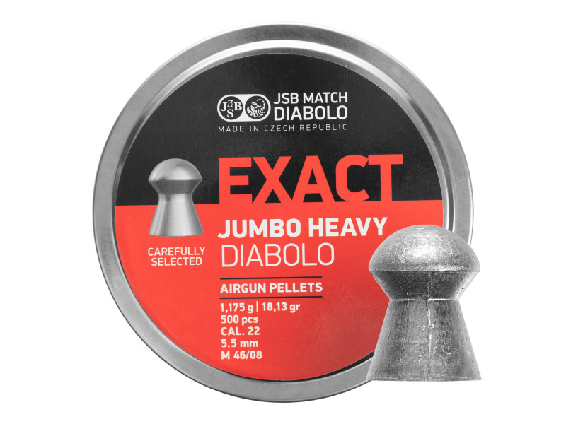 Śrut diabolo JSB Exact Jumbo Heavy 5,53 mm 500 szt.