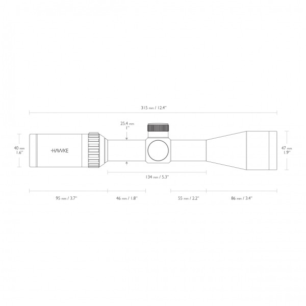Luneta celownicza Hawke Vantage 3-9x40 Mil Dot