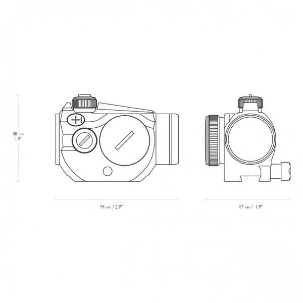 Kolimator Hawke Vantage RD 1x20 Dovetail 3 MOA Dot