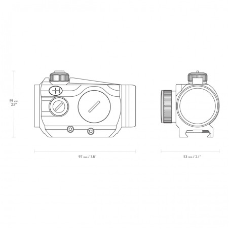 Kolimator Hawke Vantage RD 1x30 Weaver 3 MOA Dot