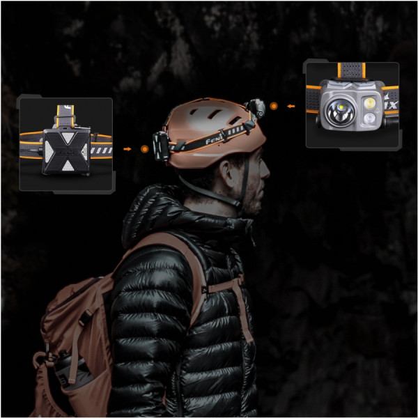 Fenix HP16R czarna latarka czołowa 1250 lm