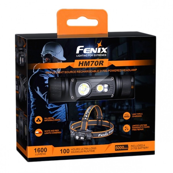 Fenix HM70R latarka czołowa 1600 lm