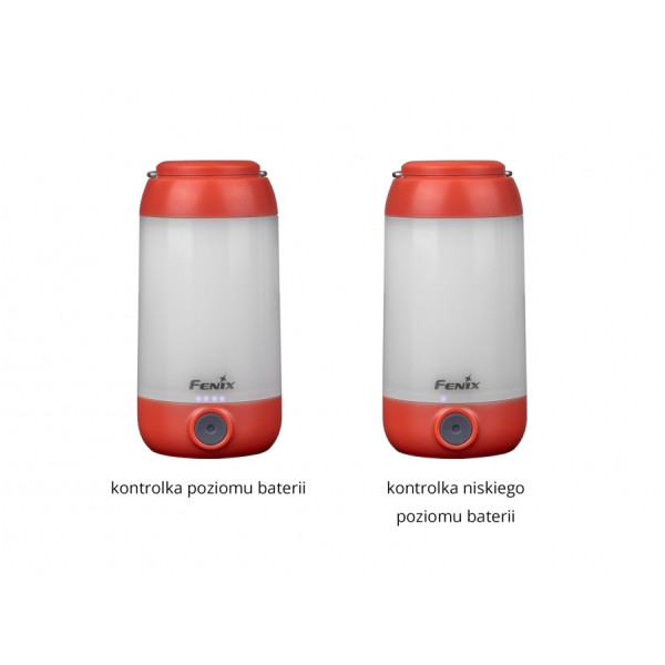 Fenix CL26R czerwona lampa kempingowa 400 lm