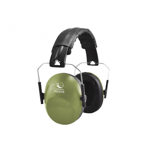 Słuchawki ochronniki RealHunter PASSiVE oliwkowe NRR 20 dB
