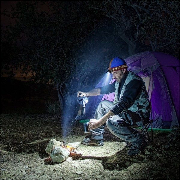 Latarka diodowa czołowa FENIX HM60R Czarna - 1200lm