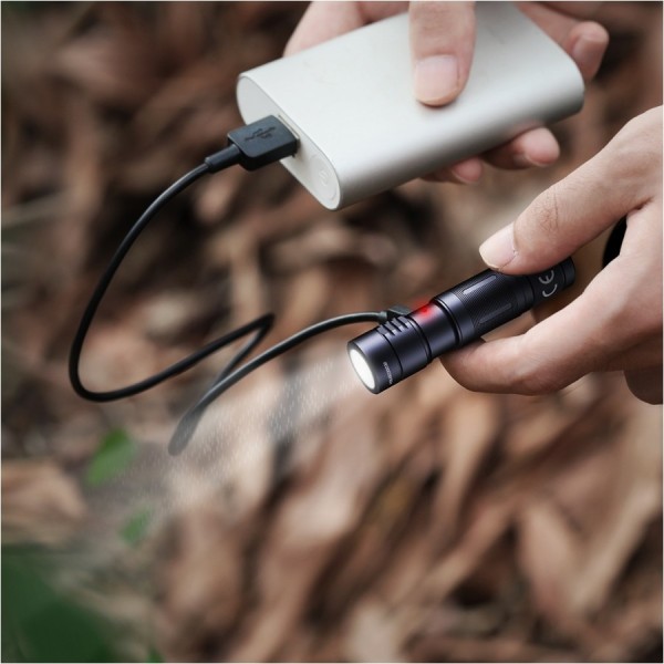 Latarka Fenix E05R 400 lm, kompaktowa latarka EDC