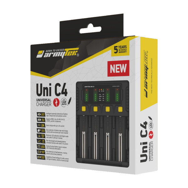 ARMYTEK Uni C4 ładowarka do akumulatorów