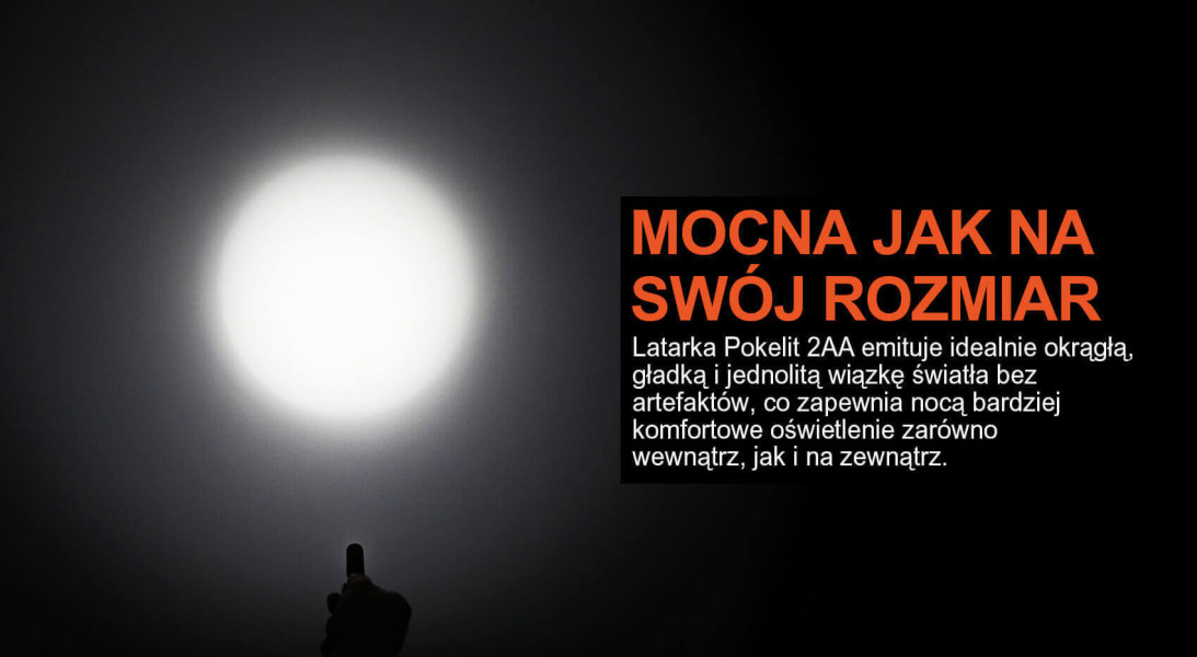 Acebeam Pokelit 2AA 600 lm 5000K Czarna