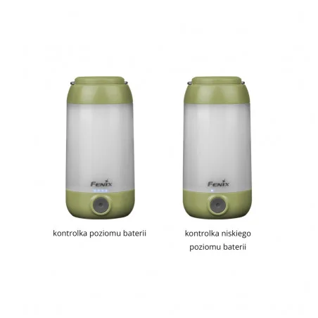 Lampa kempingowa Fenix CL26R Zielona - 400lm