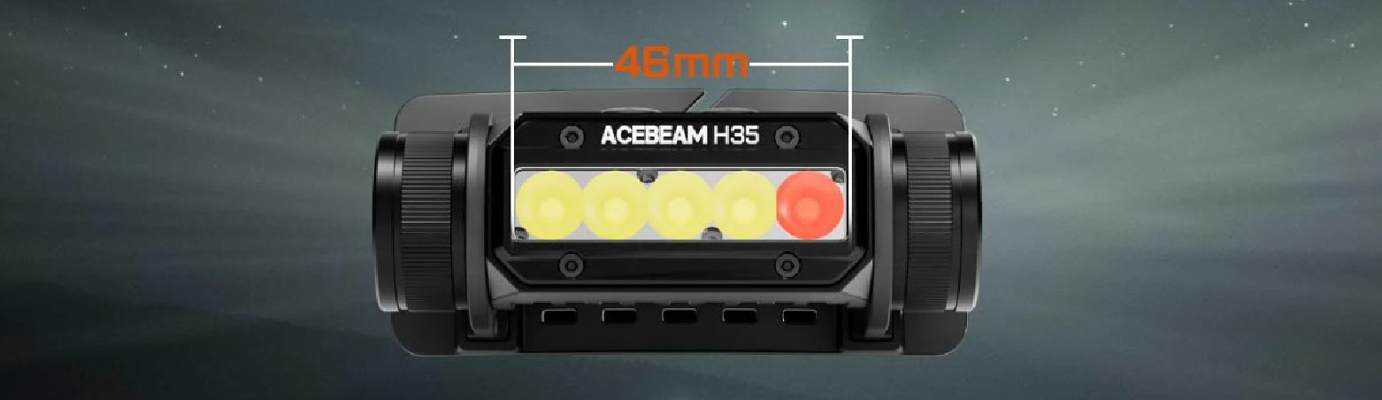 ACEBEAM H35 czołówka 2600 lm 170 m IP68
