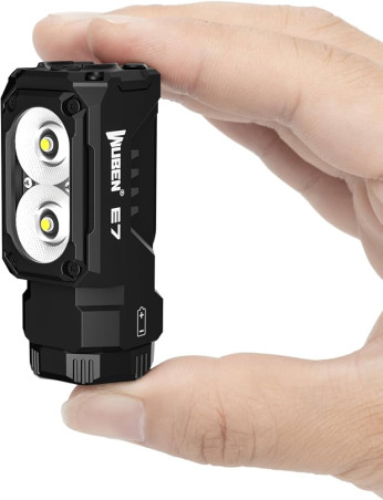 WUBEN E7 6500K Czarna latarka 1800 lm