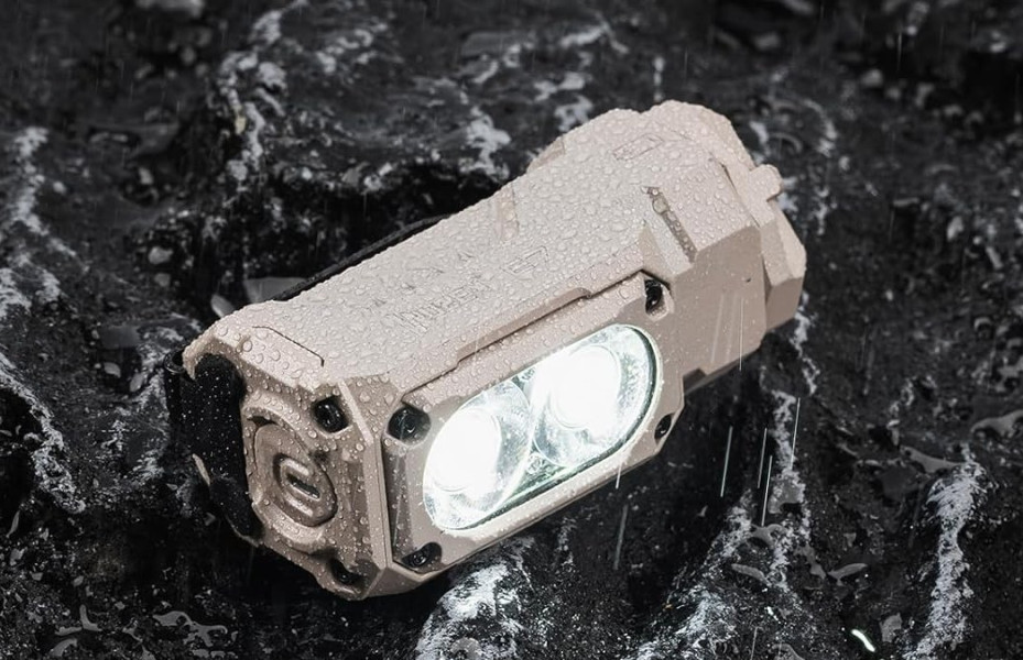 Latarka diodowa WUBEN E7 Światło Białe 6500K Khaki - 1800lm