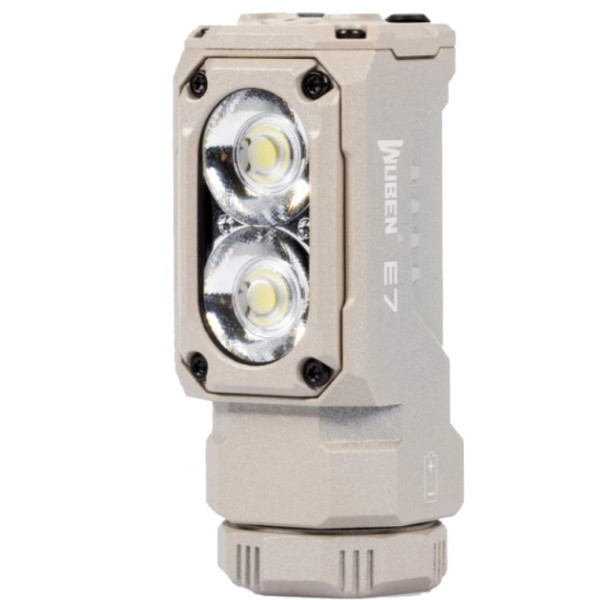 Latarka diodowa WUBEN E7 Światło Białe 6500K Khaki - 1800lm
